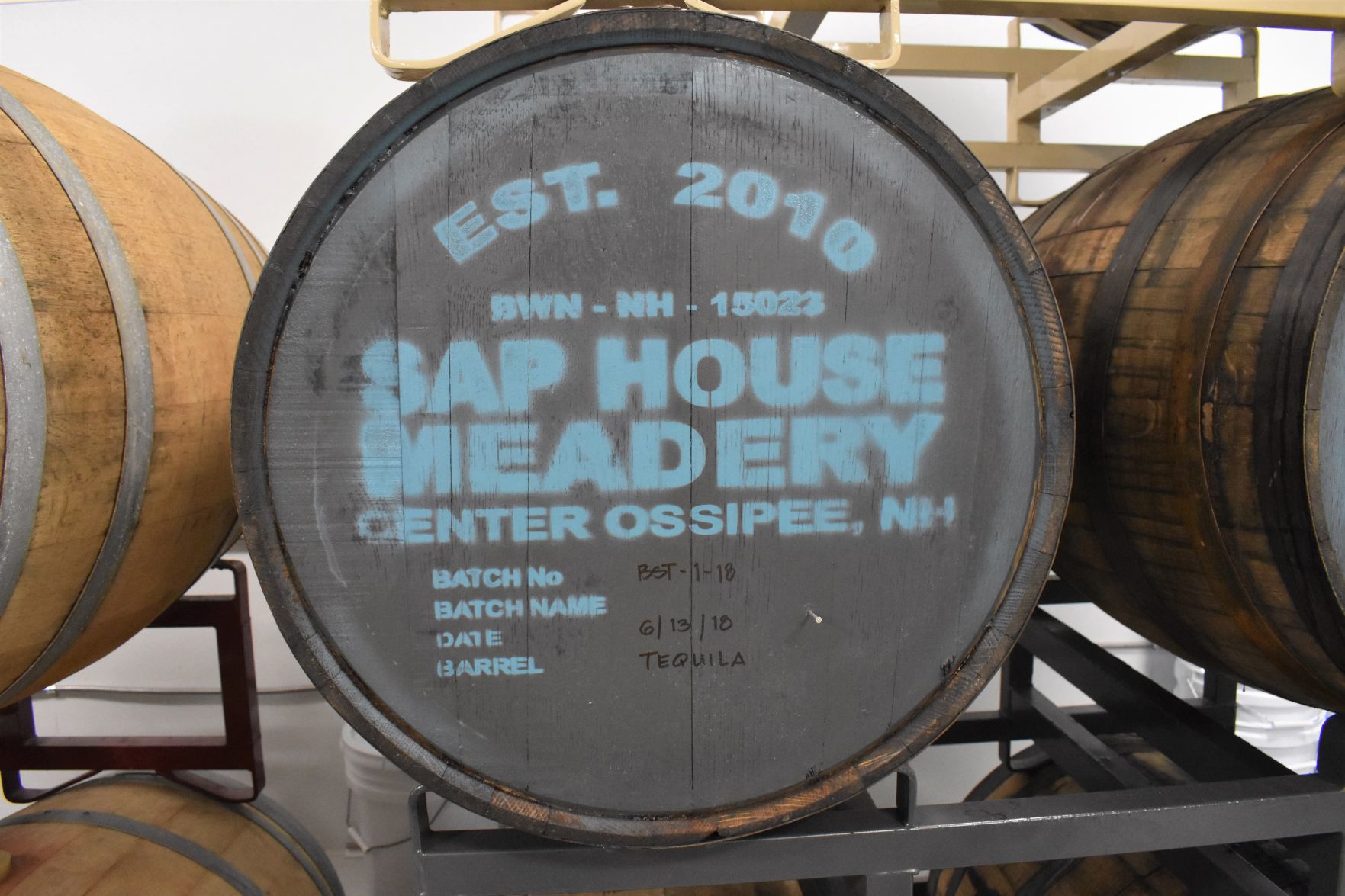 Sap House Meadery barrel